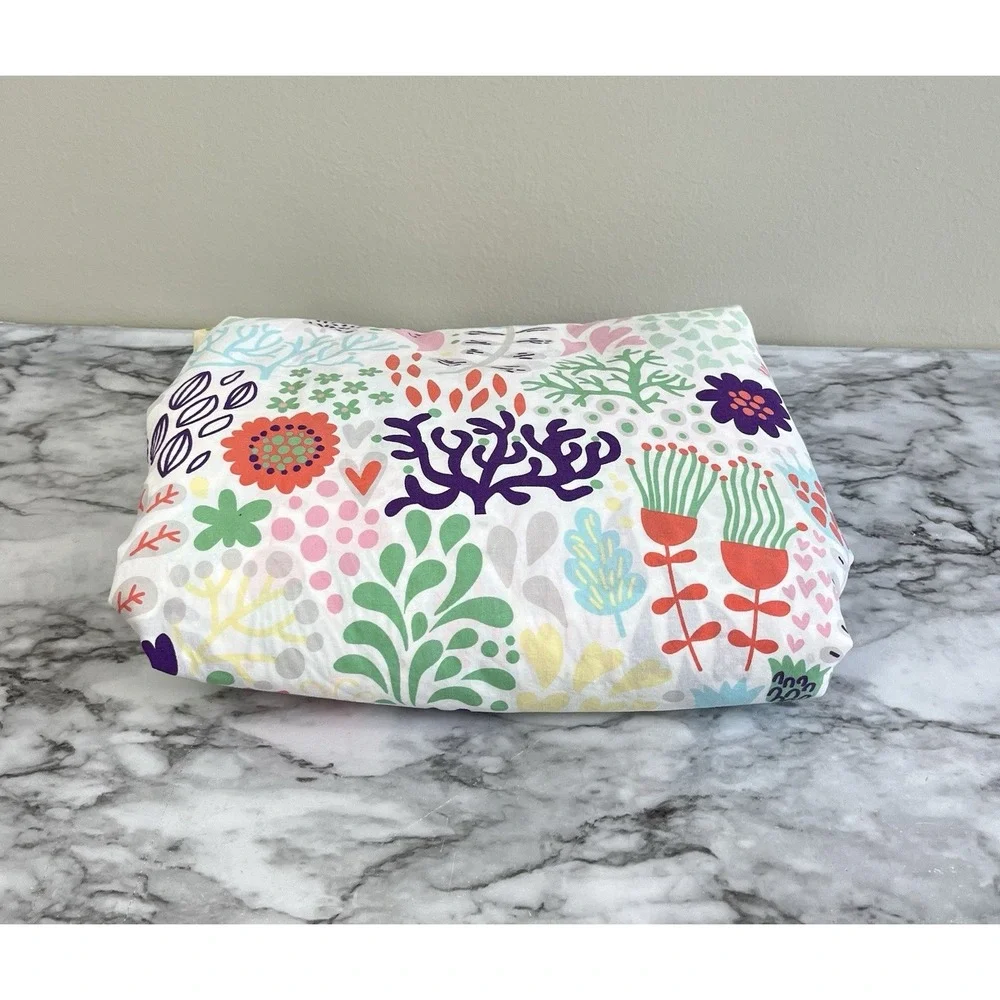 Pottery Barn Kids Margherita Missoni Duvet Cover Full-Queen Colorful Coral Sea